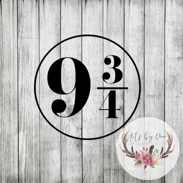 Platform 9 3 4 Sign - Etsy