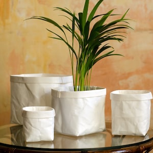 Sacchetto di carta bianca, sacchetto di carta lavabile, cestino da cucina, sacchetto per la lavanderia, cestino fisso, vaso di fiori, sacchetto di stoccaggio, ecologico, sacchetto ecologico