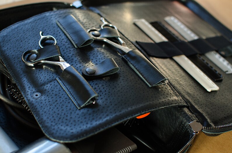 Hairdresser Leather Bag Tools Hairstylist Case Stylist Etsy