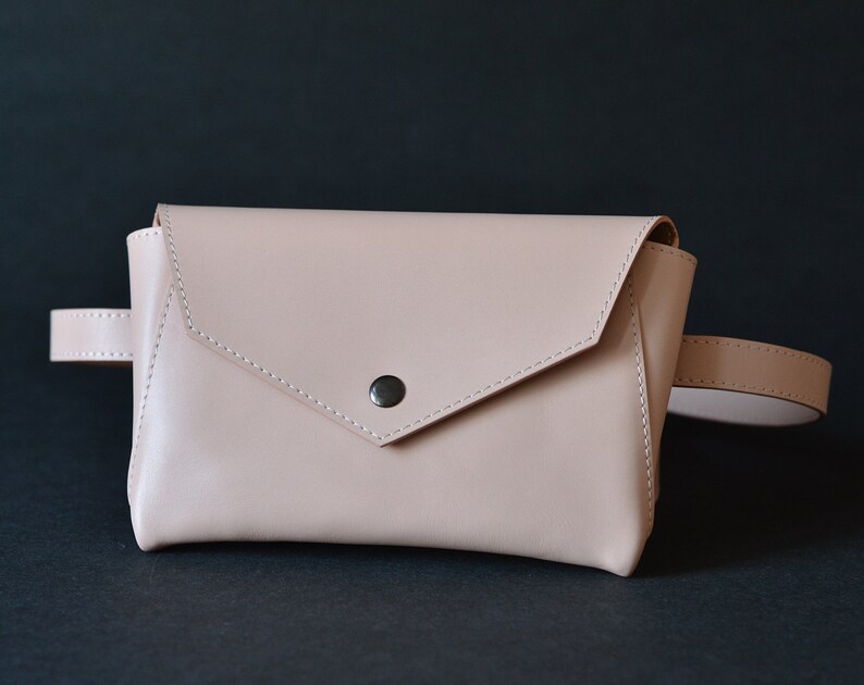blush belt bag