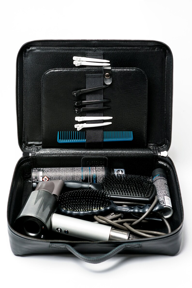 Hairstylist Case Hairdresser Leather Bag Tools Stylist Etsy