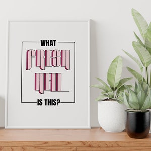 What fresh hell is this art print poster print unframed