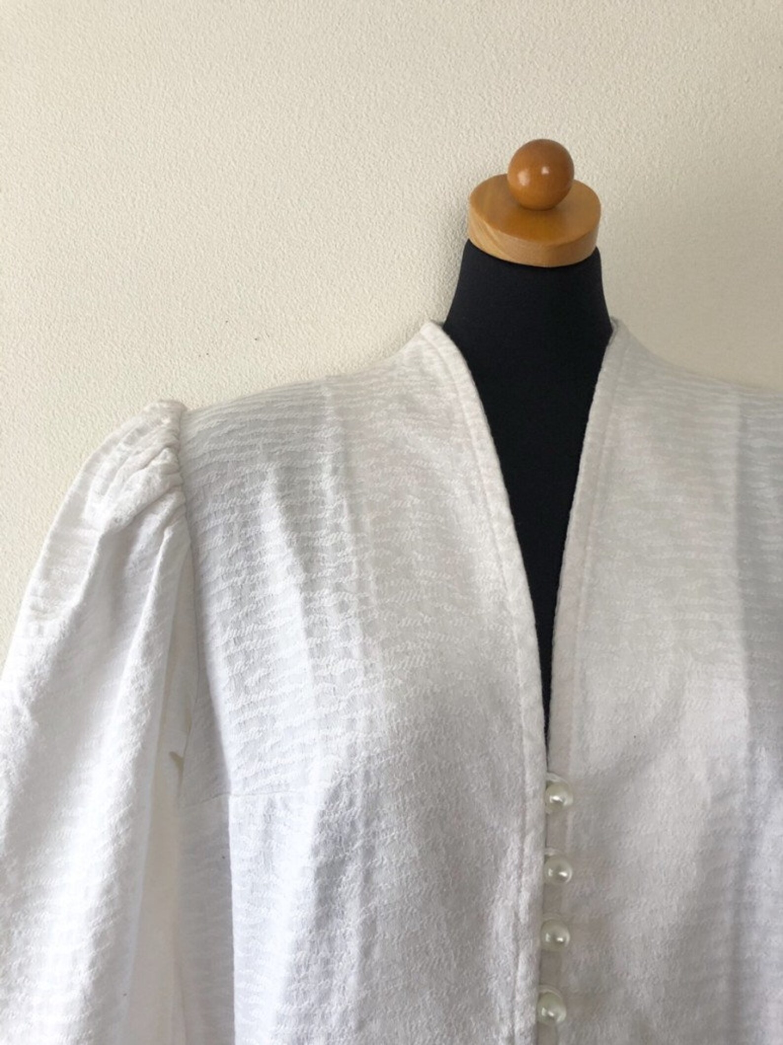 pearl button blouse