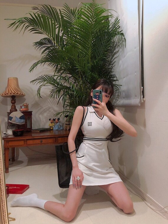 CHANEL White Tennis One-piece