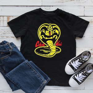 Cobra Kai Kids T-Shirt: Metallic Red Snake Design