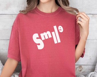 Smile Graphic Tee - Comfort Colors Positive T-Shirt