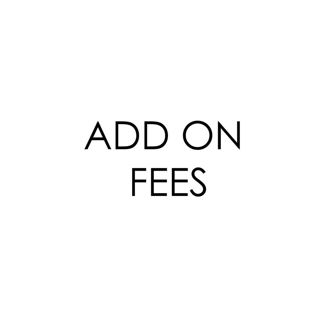 Custom Fees Etsy