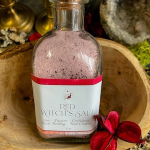 Red Witch’s Salt, Love Spell, Self Love Ritual, Beltane Altar, Witch's Altar, Altar Decor, Witchy Gifts, Red Salt, Passion Magic, Pagan Gift