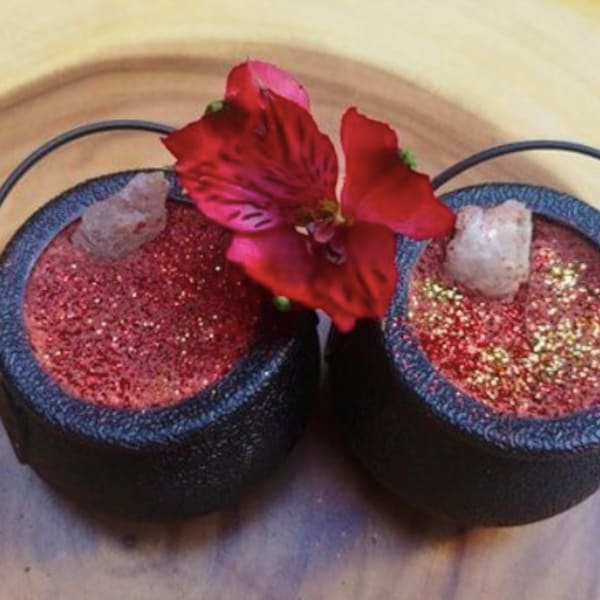 Cauldron Bath Bomb, Blood Bath, Red Bath Bomb, Witch's Brew, Witchy Gifts, Valentine's, Galentine's, Spa Gift Set, Self Care, Creepy Cute