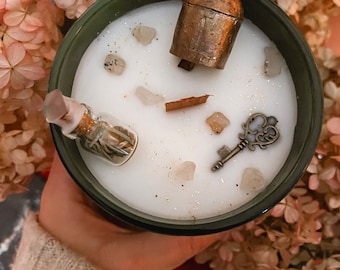 House Blessing, Home Blessing Candle, Protection Spell, Spell Jar, House Warming Gift, House Cleansing, Witchy Wedding  Gift, Witchy Gift