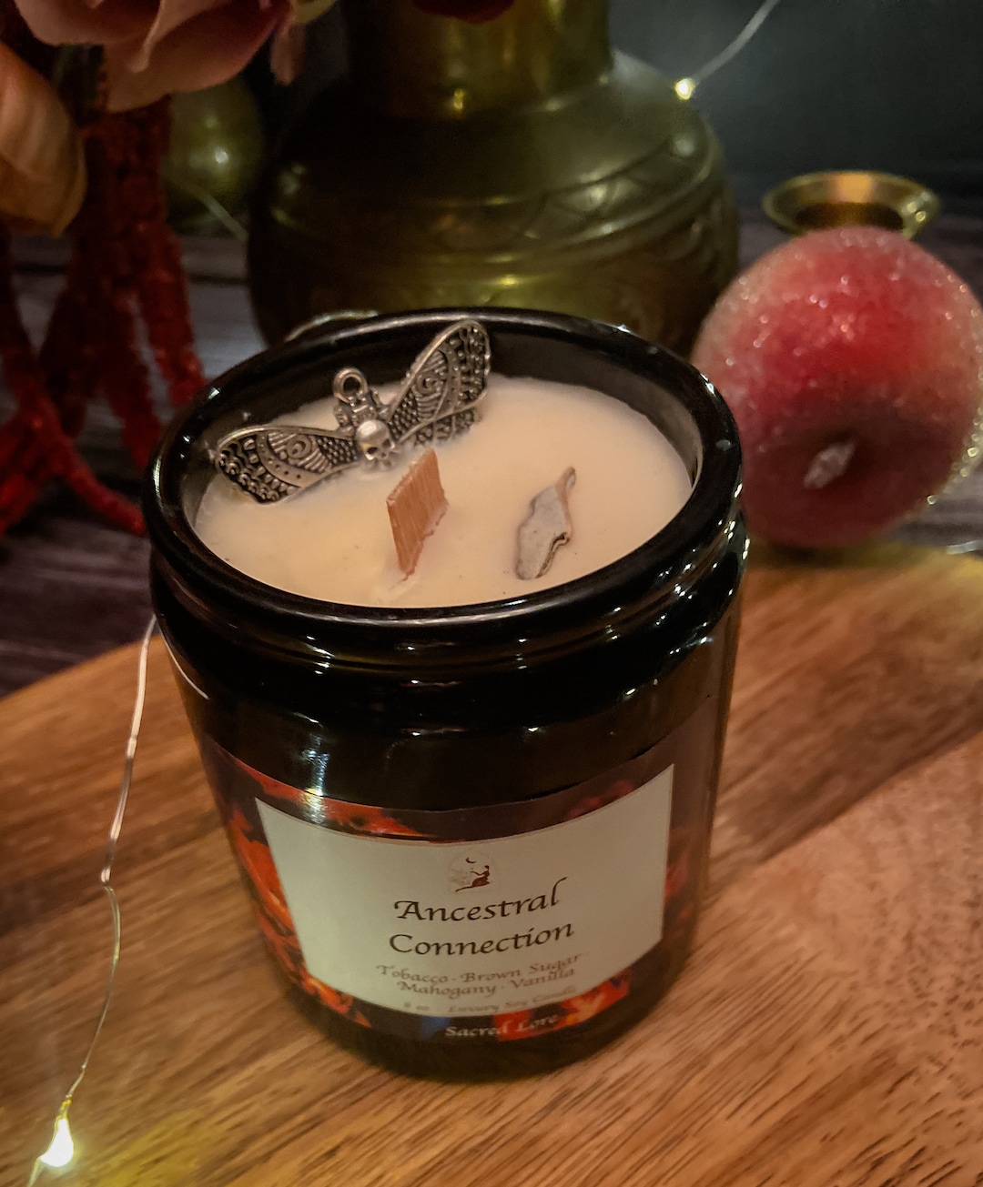 Ancestral Connection Candle, Ritual Candle, Apothecary Jar, Ancestor Ritual, Ancestor Magic