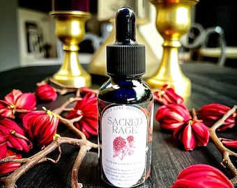 Sacred Rage Flower Essence, Divine Feminine Essence, Anger Manage, Throat Chakra Flower Essence, Personal Power Oracle, Step into Your Power