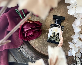Nyx Perfume, Amber Scent, Witchy Perfume, Perfume Sample Set, Goddess Perfume, Persephone Gift, Dark Goddess, Vegan Perfume