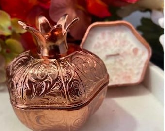 Persephone Candle, Pomegranate Candle, Pomegranate Decor, Persephone Ritual, Persephone and Hades, Crystal Candle, Dark Goddess Ritual