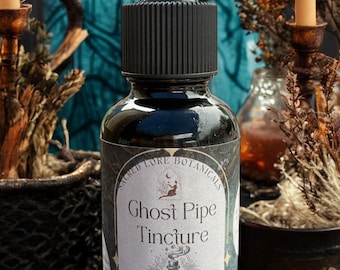 Ghost Pipe Tincture, Indian Pipe Tincture, Stress Tincture, Foraged Herbs, Monotropa Uniflora, Organic Tincture, Organic Ghost Pipe Tincture