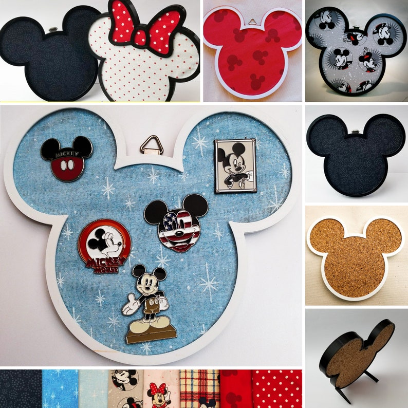 Mickeyinspired Ears Cork Pin Board 7 X 6 Etsy