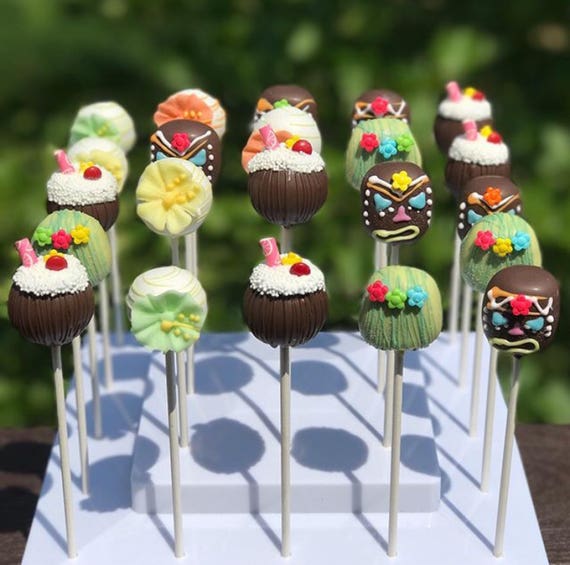 Luau Themed Cake Pops Etsy Luau Themed Cake Pops Etsy