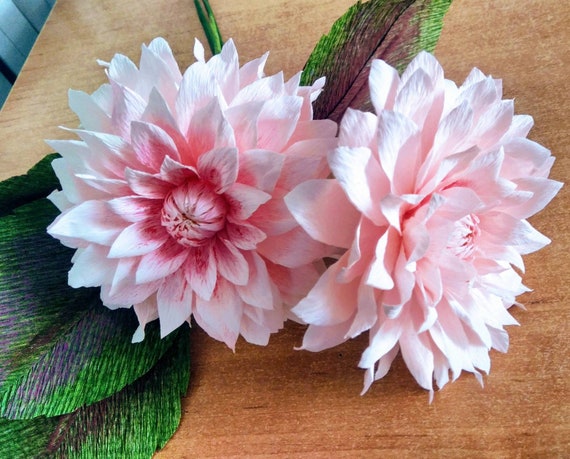 dahliascrepe paper flower flowers paper flower florist