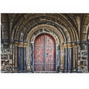 Door To The Medieval Past - highly detailed and richly colored art print ready for framing - ready for hanging - ancient - decor art