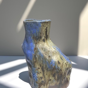 Sculptural Wood Fired Vase|Handmade Ceramic Vase|Ceramic Art Vase| Unique Vase|Handmade Vase|Wood fired Ceramics