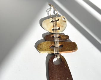 Handmade Wood Fired Ceramic Wall Hanging 2 | Ceramic Wall Art