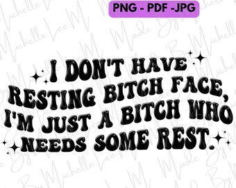 Resting Face Quotes - Etsy Canada Resting Face Quotes - Etsy Canada