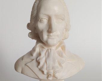 Italian Alabaster Sculpture Friedrich Schiller Bust