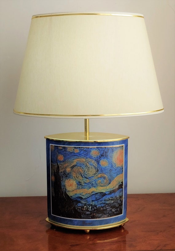 Goebel Artis Orbis Kollektion Van Gogh ''Starry Night'' Lampe Set