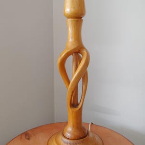 Handcarved Bamboo Lamp