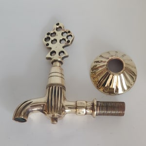 Vintage Brass Handmade Faucet Ottoman Turkish Bath Style
