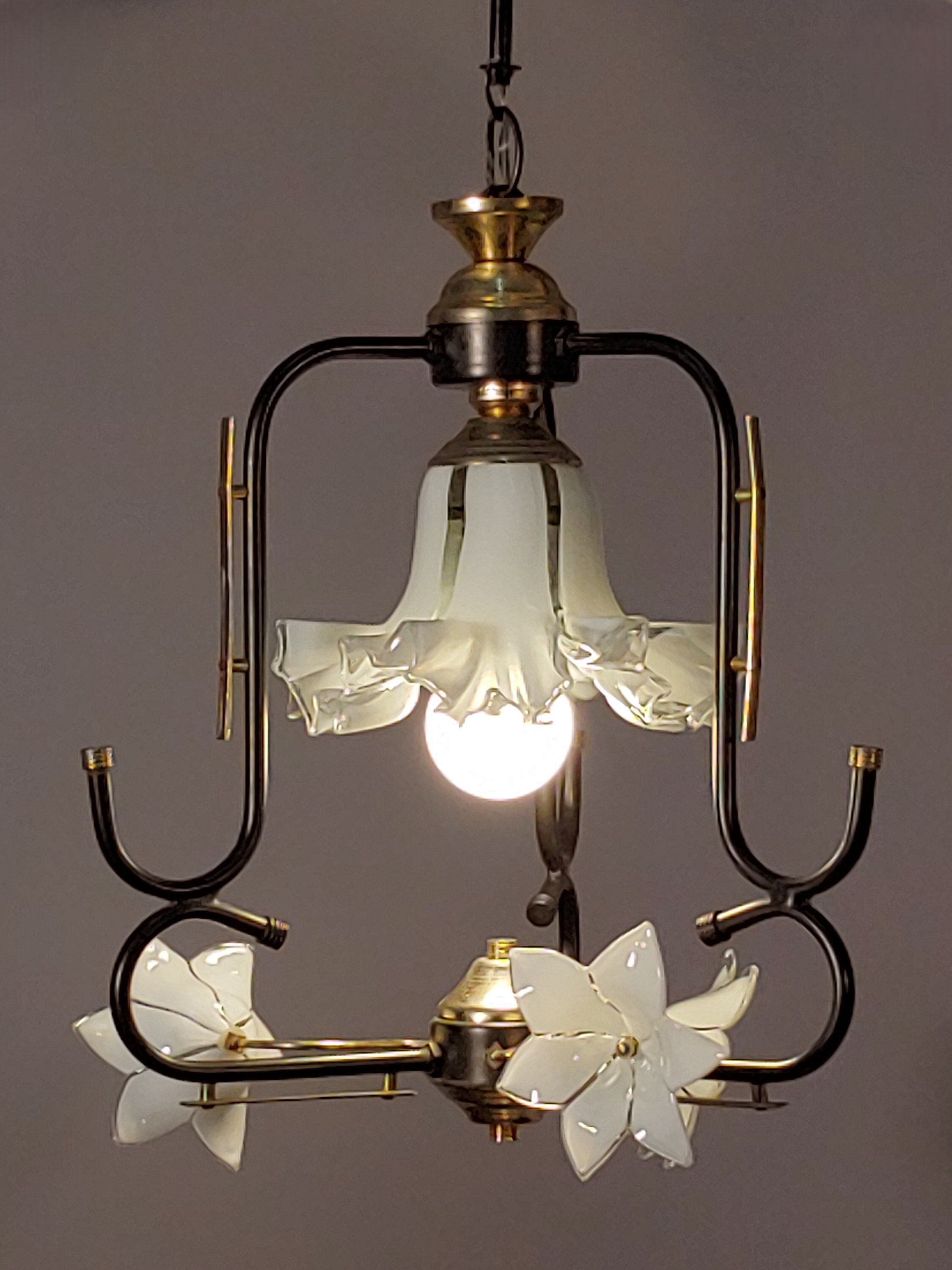Vintage Murano Glass Pendant Light
