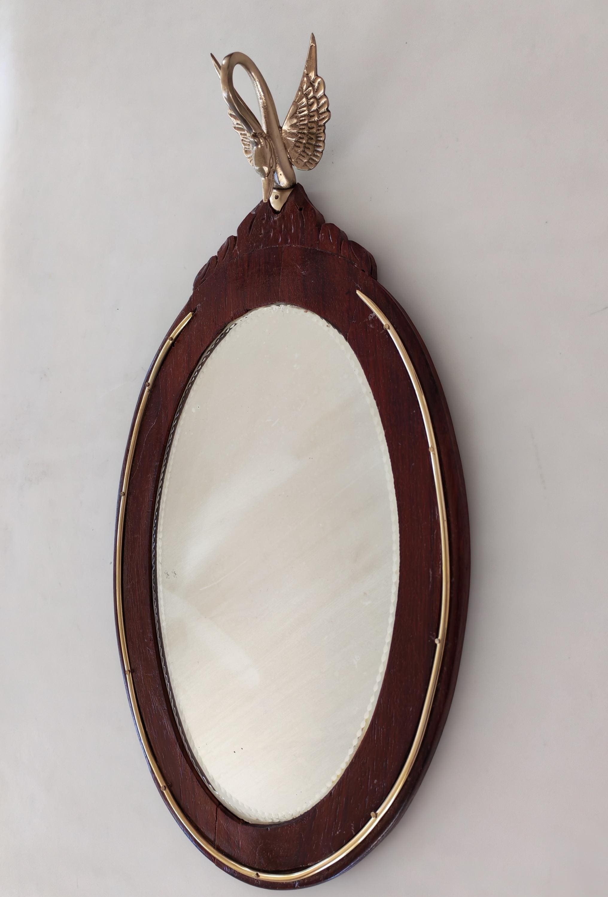 Antique Swan Mirror - Etsy