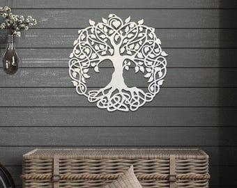 Tree Decorative, Metal Wall Art