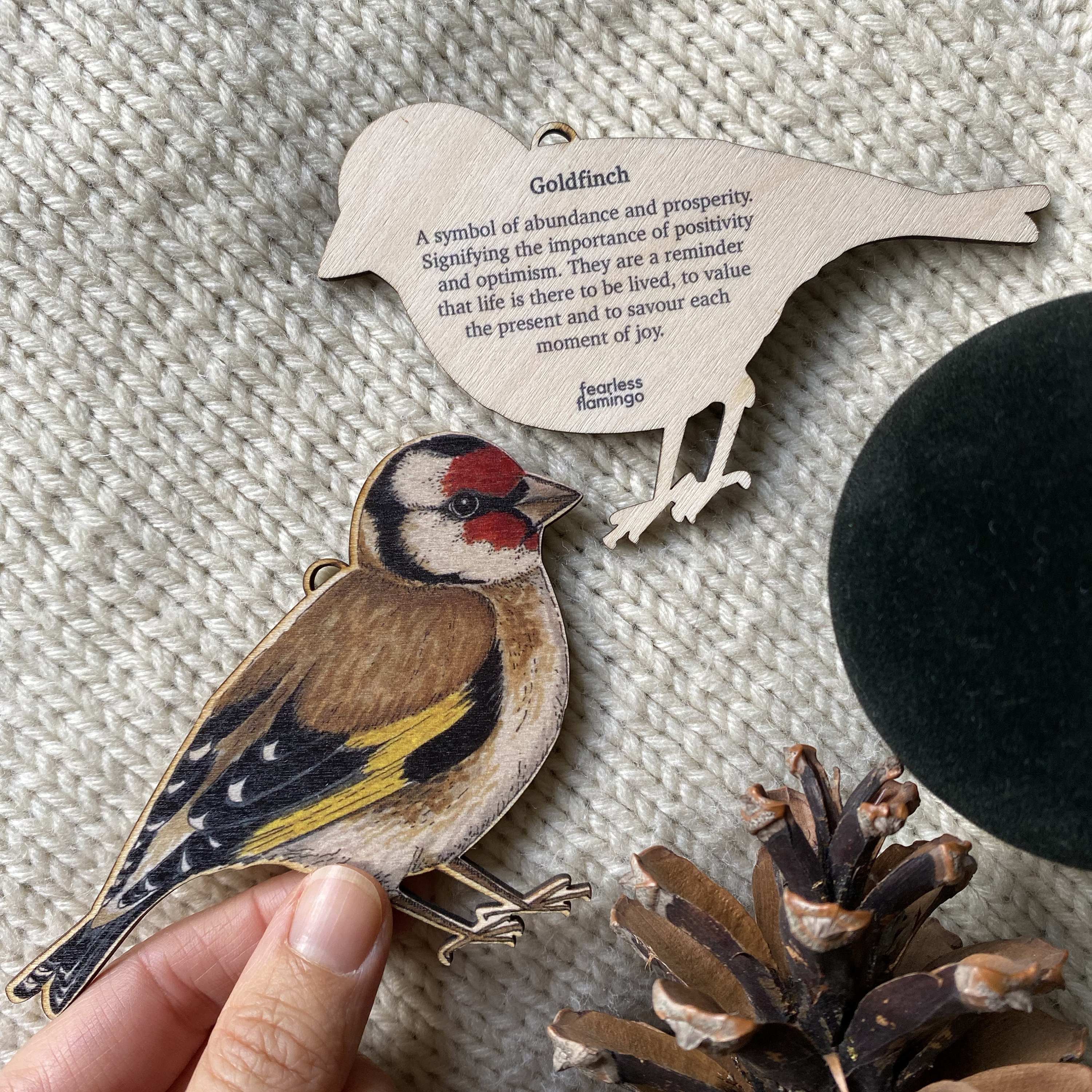British Garden Bird Wooden Decoration Gift Box Set | 5 Piece Set of ...