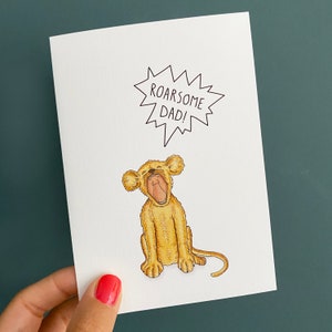ROARSOME DAD card for awesome dads! Perfect for Father's Day and Birthdays