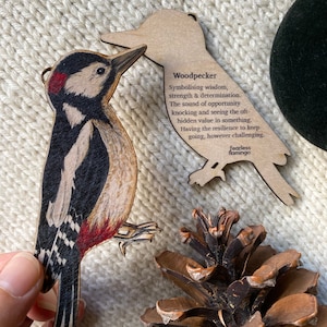 British Garden Bird Wooden Decoration Gift Box Set | 5 Piece Set of ...