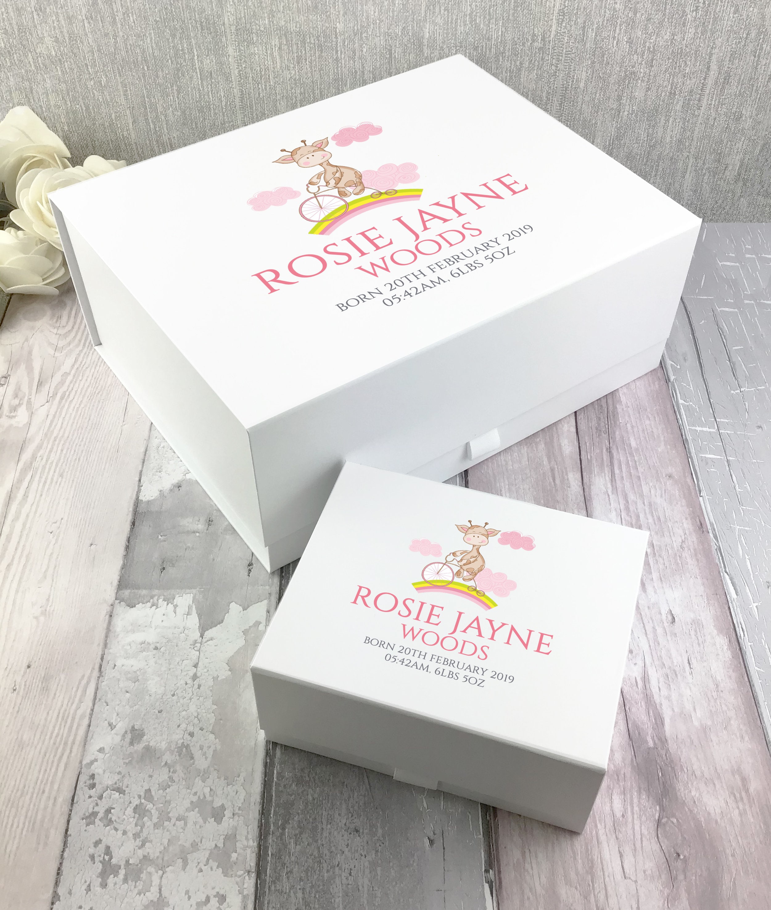 Personalised NEW BABY Gift Box New Born Baby Girl Keepsake Box Etsy UK