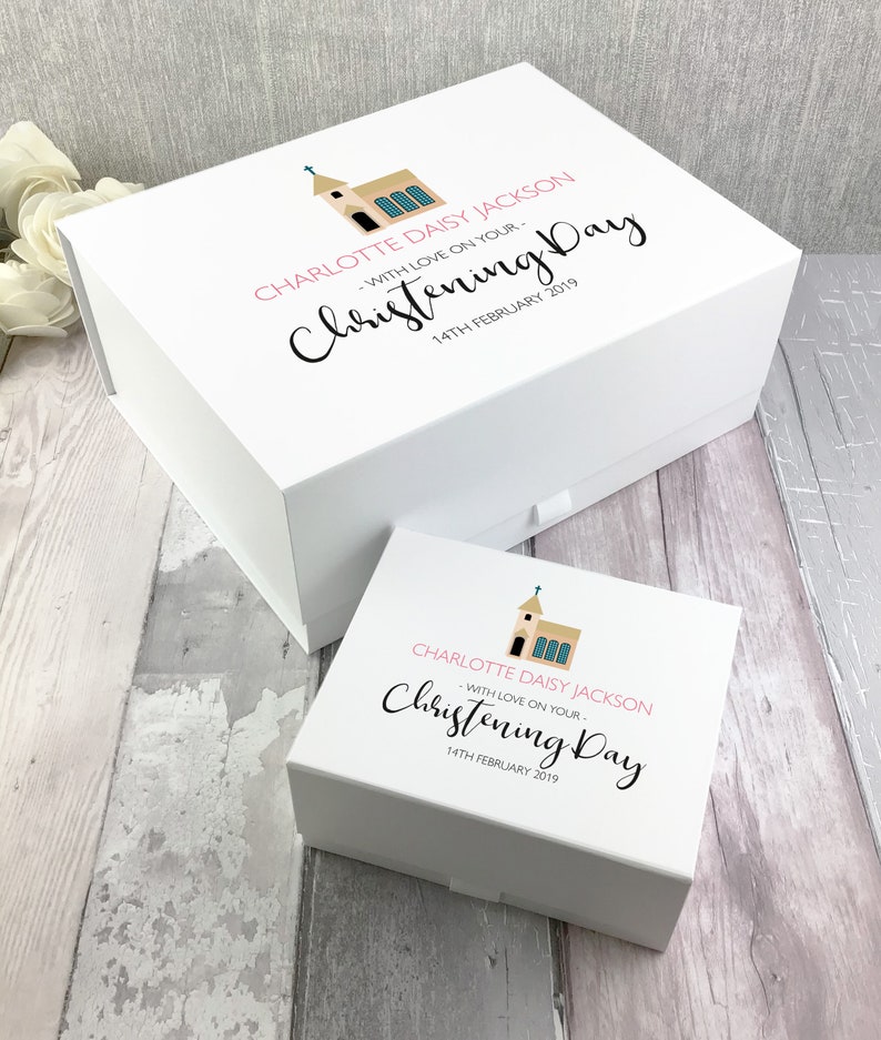 Personalised CHRISTENING Gift Box Baptism Keepsake Box Gift Etsy UK