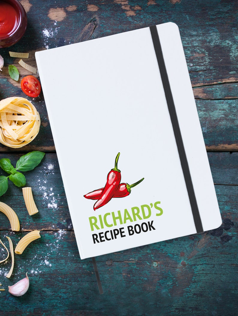 A5 Personalised Recipe Notebook Gift Idea Lined Recipe Note Etsy