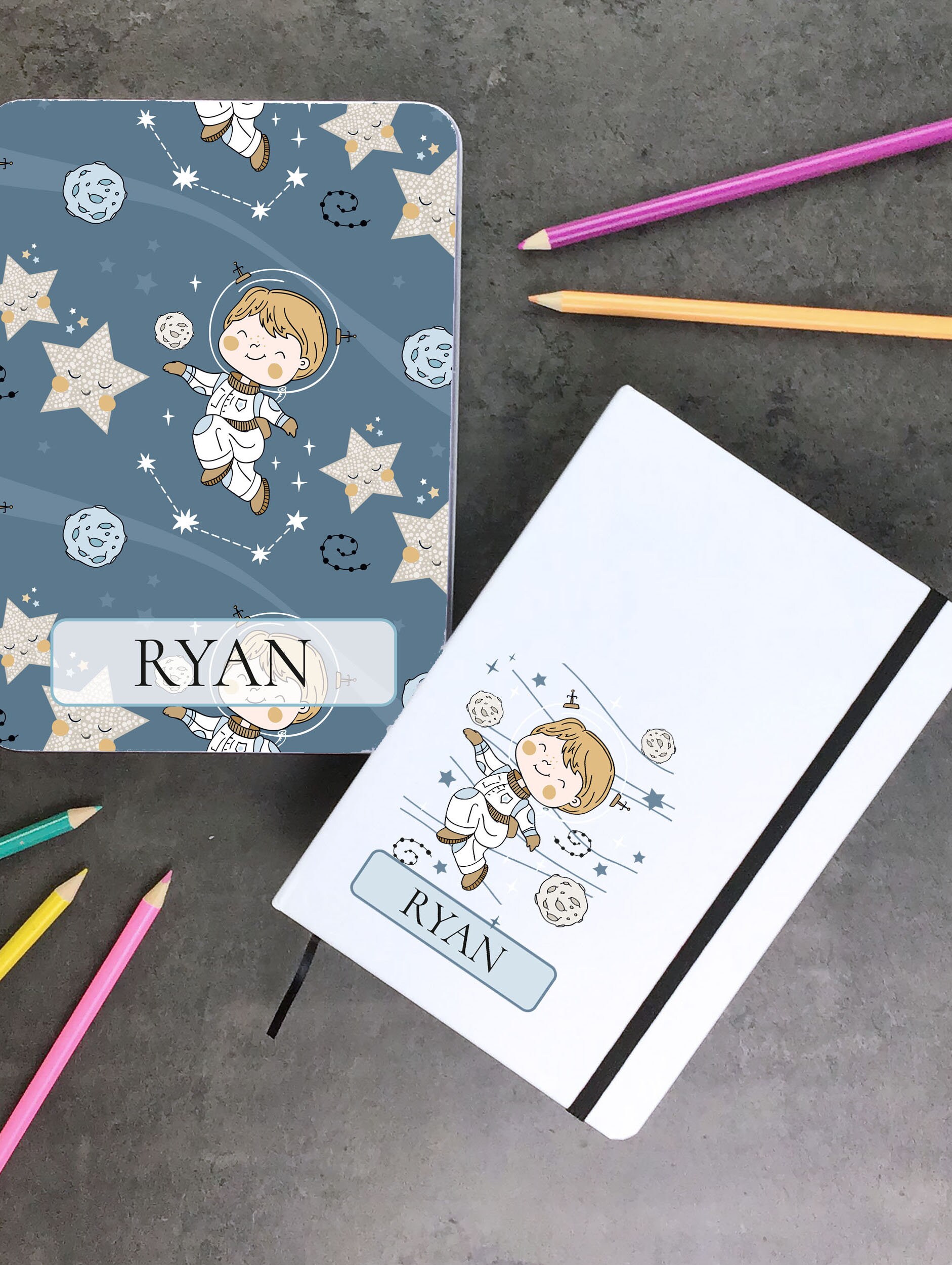 Space Astronaut Personalised Children's Stationery Set Letter Writing Paper and Envelopes