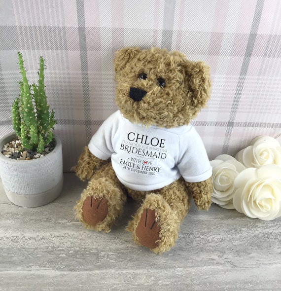 wedding teddy bears for bridesmaids