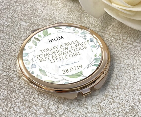 mother of the bride compact mirror