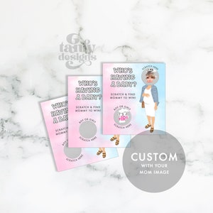 Gender Reveal &quot;Baby Announcement&quot; Scratchers Scratch Off Lottery Tickets Game Set