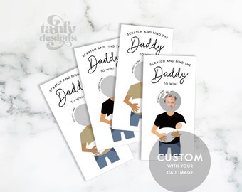 Baby Shower "Who's Your Daddy" Scratchers Scratch Off Lottery Tickets Game Set