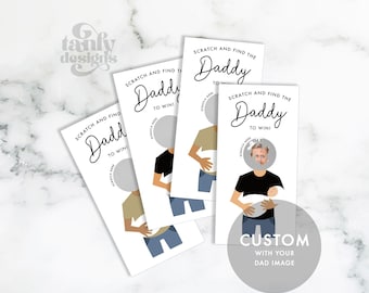 Baby Shower "Who's Your Daddy" Scratchers Scratch Off Lottery Tickets Game Set