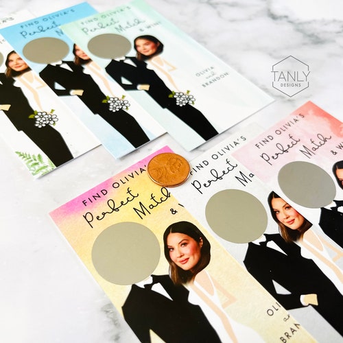 Tic Tac Groom Bridal Shower Wedding Scratchers Scratch off Etsy