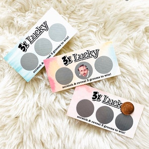 Bridal Shower Wedding Scratchers Scratch Off Lottery Tickets Game Set