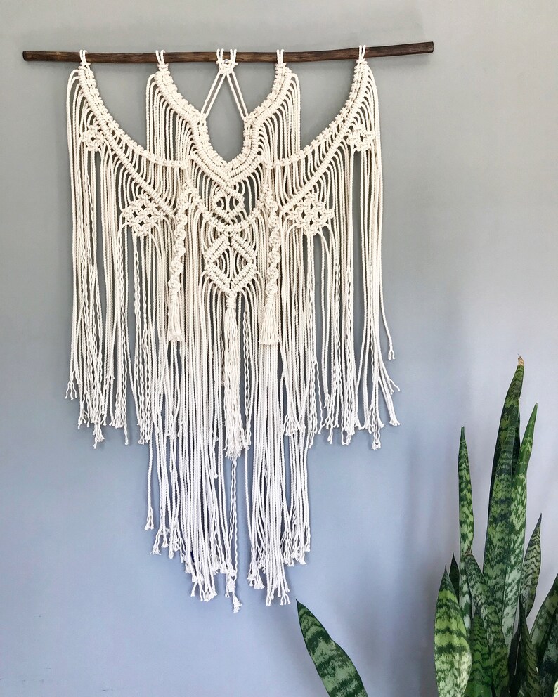 Large Macrame Wall Hanging // Boho Decor // Modern Macrame // Etsy
