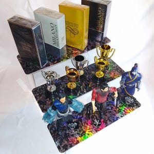 3 Step Acrylic Display Stand - Perspex Retail Shop/Home Step Figurine Stand - Cake Stand