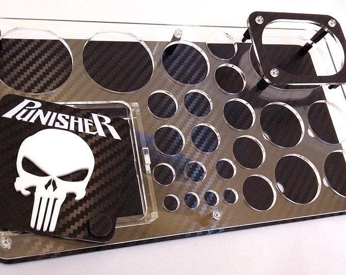 The Punisher & Deadpool Vape Stand - E Cig Holder - Vape Organizer - Valentines Gift